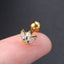 Geometric Zircon Crystal Ear Cartilage Rings & Studs for Women