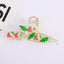 Strawberry Durian Cherry Metal Hair Claw Clip with Imitation Pearl