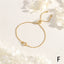 18K Gold Plated Copper Zircon Elephant Heart Cloud Charm Bracelet