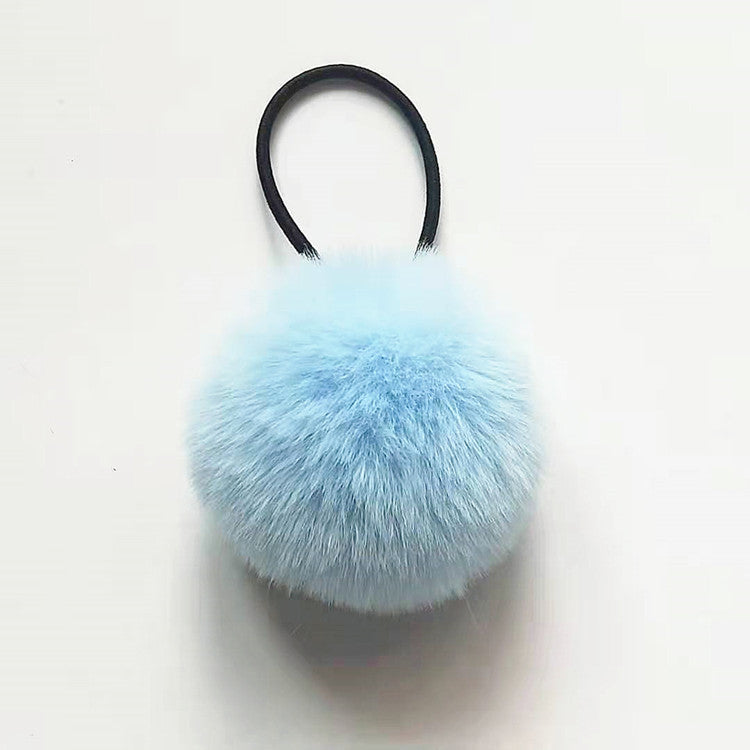 Korean Pom-Pom Hair Ring for Children - Rubber Band Hair Accessories