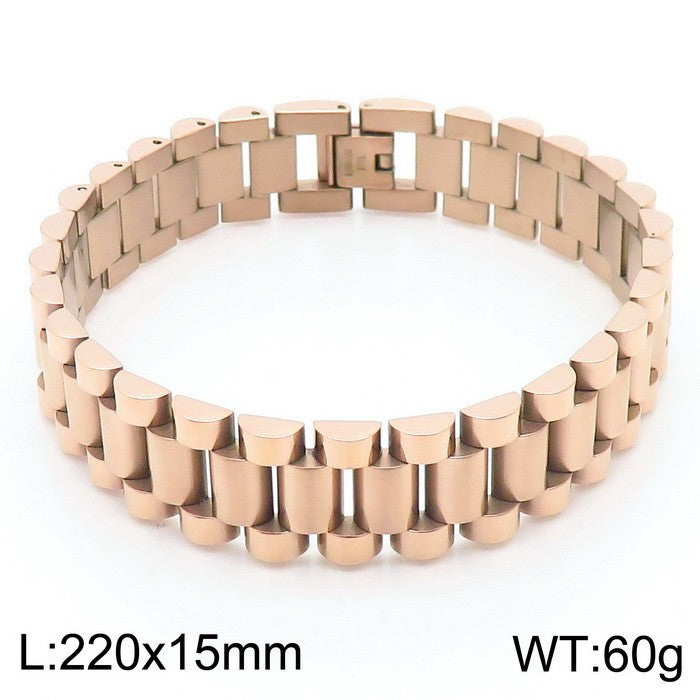 Hip-hop Titanium Steel Adjustable Unisex Bracelet