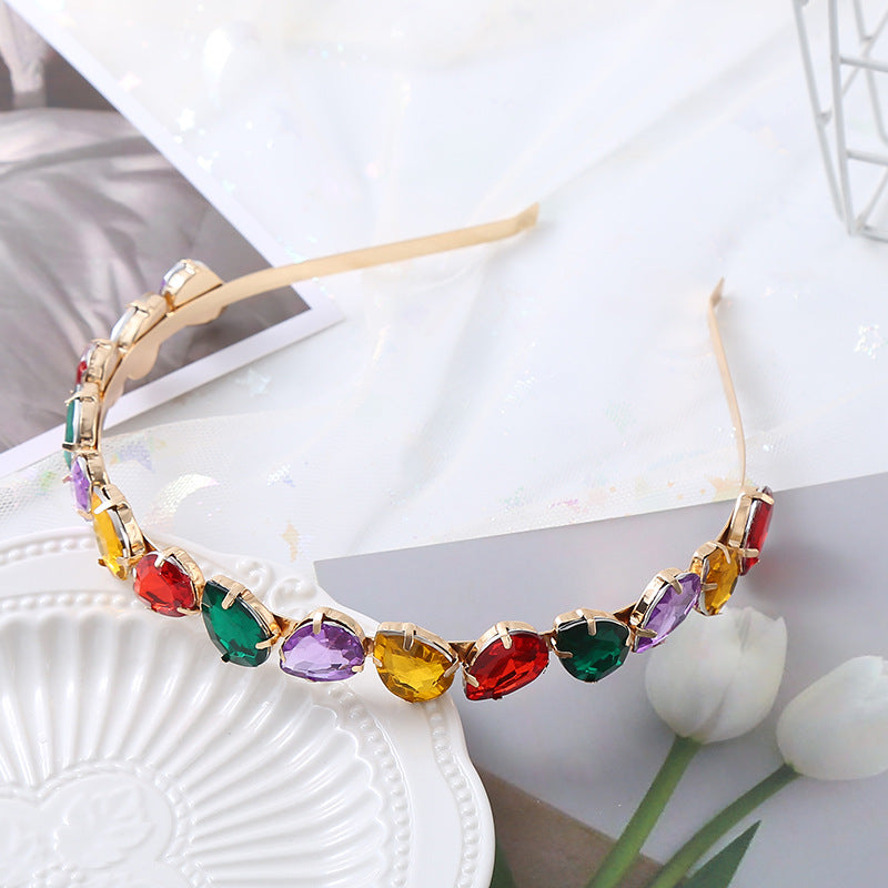 Fashion Rhinestone Cat Ear Pearl Hairband