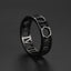 New Simple Stainless Steel Roman Cut Men's Ring