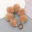 Sweet Flower Beaded Fur Ball Keychain and Phone Charm Bracelet