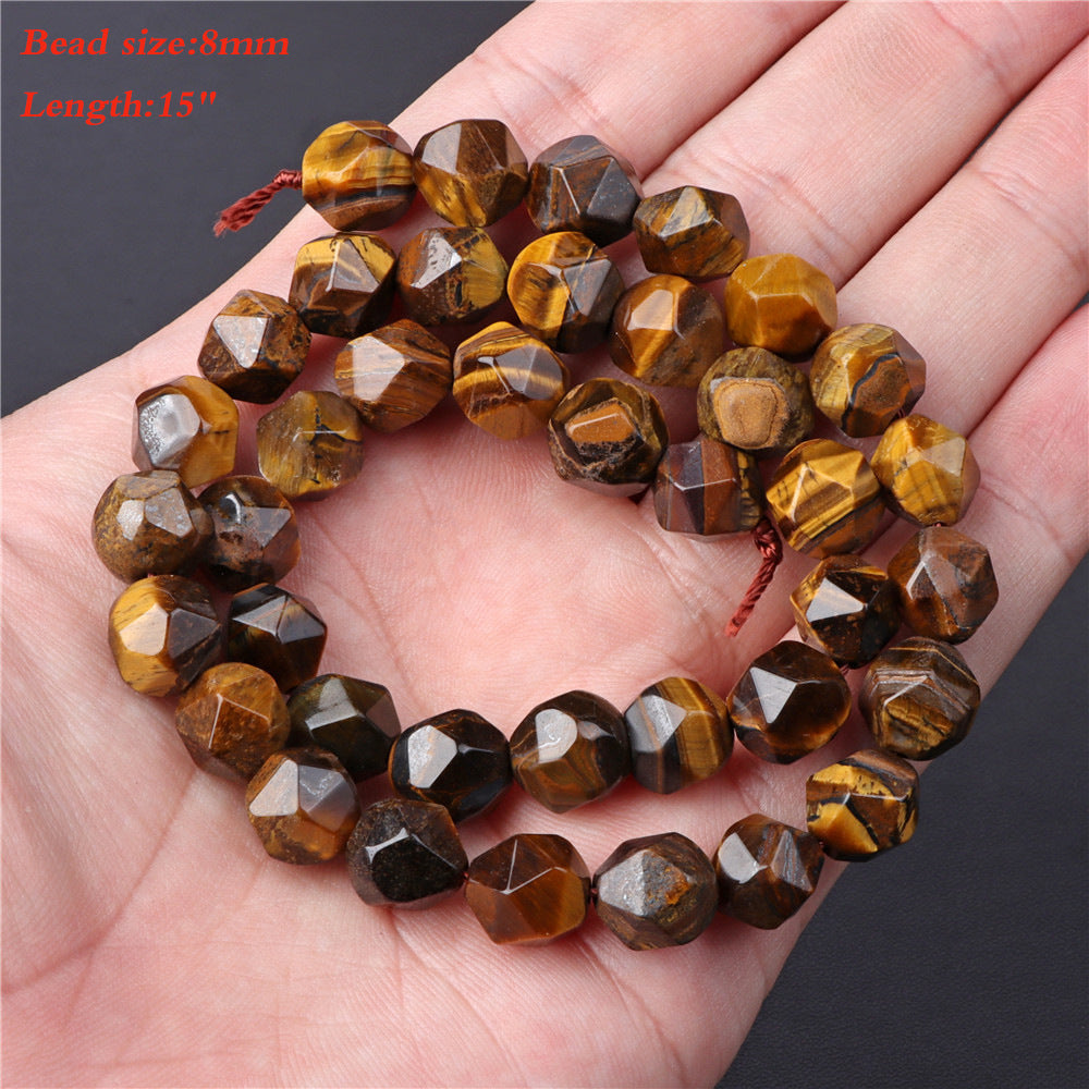 Natural Tigereye Abacus Spacer Beads for DIY Jewelry Making