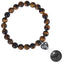 Simple Heart Agate Beaded Women's Bracelet with 100 Languages 'I Love You' Projection Pendant