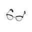 Novelty Mini Glasses Adjustable Open Metal Rings for Women