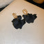 Classic Heart Shape Inlay Alloy Drop Earrings with Pearl and Rhinestone Detailing