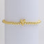 18k Gold Plated Copper Beaded Alphabet Stretch Bracelet