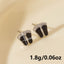 Elegant Footprint Stainless Steel Stud Earrings