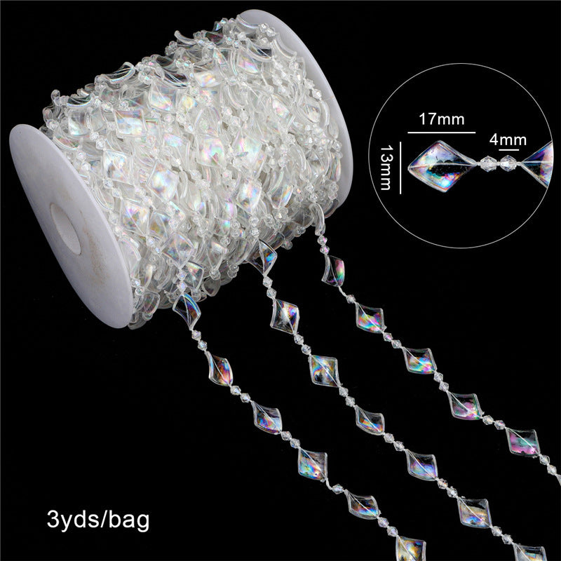 Acrylic Beaded Curtain String for DIY Jewelry and Wedding Decor