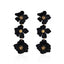 1 Pair Elegant Bohemian Simple Style Flower Plating Alloy Drop Earrings