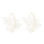 Simple Style Flower Alloy Chiffon Handmade Women'S Earrings