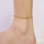 Wholesale Fashion Geometric 201 Stainless Steel Gold Plated Anklet for Women