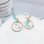 Fashion Cartoon Enamel Butterfly Bow Drop Earrings