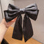 Elegant Pearl Bow Fabric Hair Clip - Korean Style Hairpin for Women