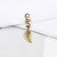 Fashion Alloy Flower Hair Buckle with Butterfly Pendant and Spiral Hair Rings