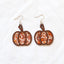 1 Pair Classical Retro Vintage Style Pumpkin Arylic Wood Drop Earrings