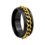 Fashion Chain Rotating Stainless Steel Ring