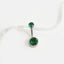 Elegant Zircon Inlay Pure Titanium Belly Ring