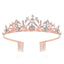 Women's Elegant Rhinestone Bridal Headpiece and Performance Tiara