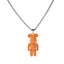 Creative Bear Pendant Necklace Hip-hop Tide Titanium Steel Bear Sweater Chain