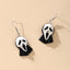 AliExpress New Creative Goth Halloween Retro Grimace Paw Skull Antique Silver Frog Earrings