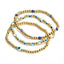 Copper Plated Evil Eye Beaded Bracelet Set