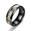 Ethnic Geometric Dragon Pattern Titanium Steel Enamel Ring