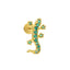 18k Gold Plated Flower Lizard Butterfly Zircon Lip Stud Earrings