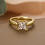 Minimalist Gold Plated Zircon Adjustable Open Ring