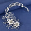 Women's Bridal Flower Pearl Resin Hair Band Accessory