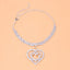 Elegant Heart Shape Copper Anklet with Rhinestone Pendant