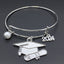 Graduation Cap & Scroll Adjustable Men's Alloy Bangle