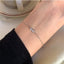 14k Gold Plated Sterling Silver Bow Knot Heart Zircon Bracelet