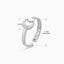 Fashion Geometric Oval Stainless Steel Adjustable Ring