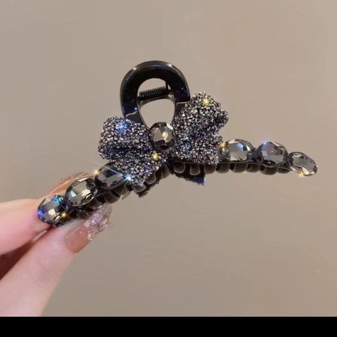 Women's Rhinestone Bow Knot Hair Claw Clips - Premium Large Hairpins 2024 Collection