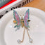 Children's Butterfly Rhinestone Hair Clip with Pearl Tassel Accessories