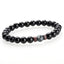 Retro Geometric Volcanic Rock Beaded Bracelet for Men