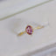 S925 Sterling Silver Oval Zircon Inlay Ring for Women