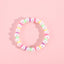 Simple Style Colorful Acrylic Beaded Kids' Bracelets with Pentagram and Smiley Face Design