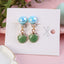 1 Pair Fashion Cartoon Alloy Plating Kid's Drop Earrings Ear Clips