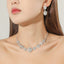 Fashion Bridal Necklace and Earrings Set - Elegant Rhinestone Wedding Jewelry