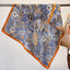 Women's Vintage Floral Polyester Silk Scarf - Multi-Functional Fashion Accessory