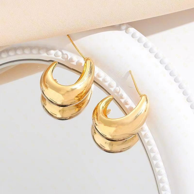 1 Pair Minimalist Water Droplet Acrylic Earrings