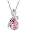 Angel Tear Crystal Pendant Necklace - Women's Alloy Plated Jewelry