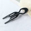 Women's Casual Solid Color U-Shaped Wavy Hairpin - Versatile Headwear for Back of Head Styling