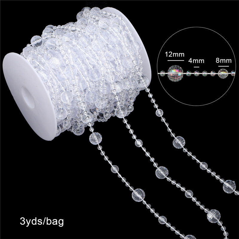 Acrylic Beaded Curtain String for DIY Jewelry and Wedding Decor