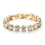 Elegant Geometric Copper Zircon Crystal Bracelet