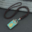 Ethnic Square Alloy Wood Pendant Necklace with Nepalese Thangka Design